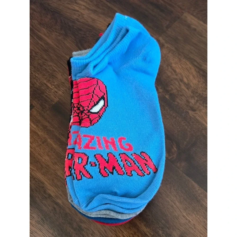 Marvel Spiderman Socks. Size 4-10. 6 Pair. NWT
